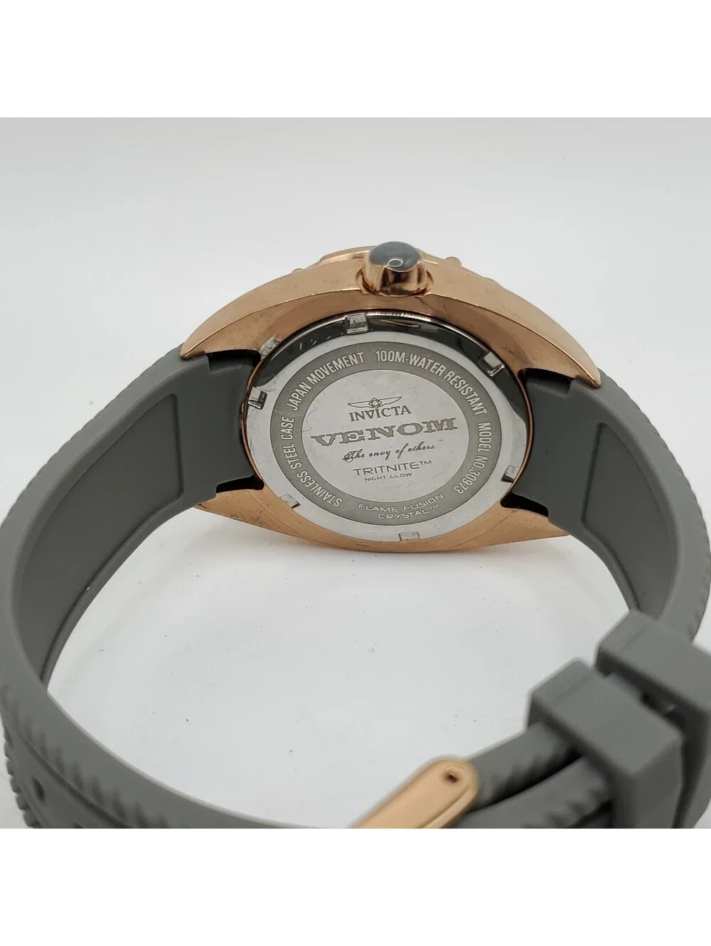Invicta Venom 30973 Womens Watch 38mm Rose Gold Tone New Battery